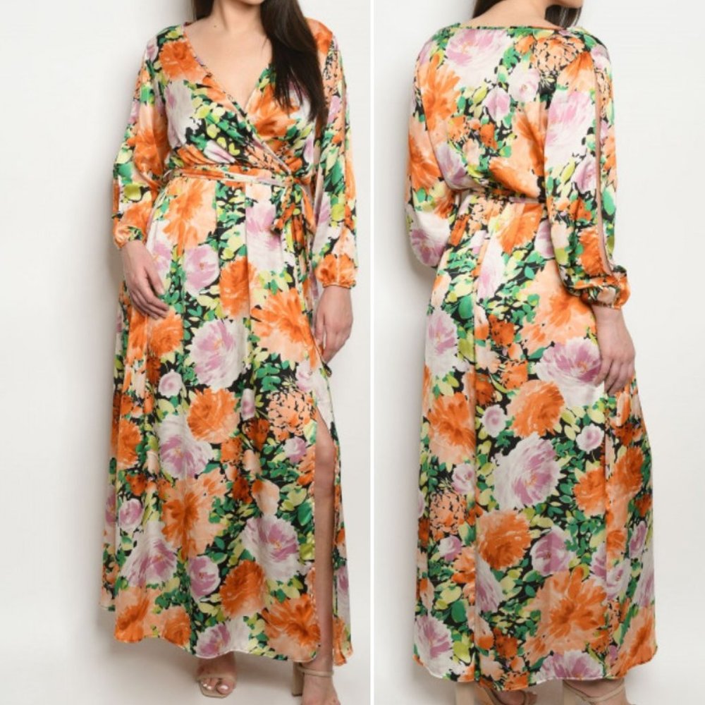 Floral print maxi dress - Picture 1 of 6